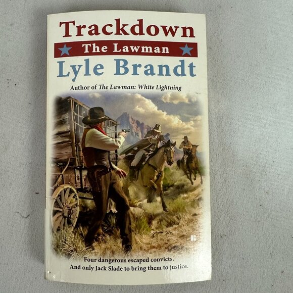 Lyle Brandt Trackdown The Lawman Paperback Adventure Fiction Berkley Good - Picture 1 of 4